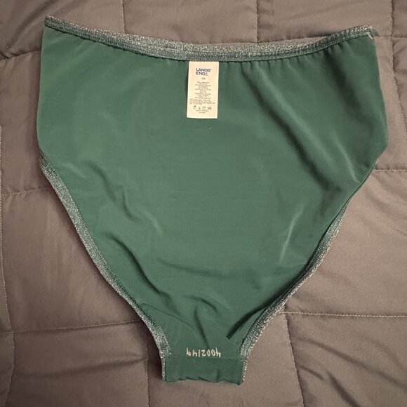 Lands' End Shine High Waisted Bikini Bottom - Size: 10 Long - NWT - Picture 9 of 13